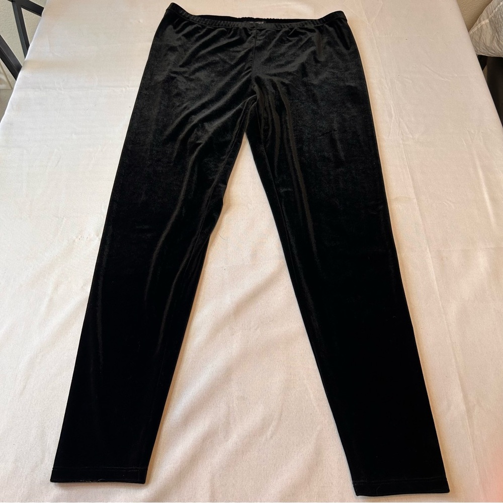 Black Velvet Leggings